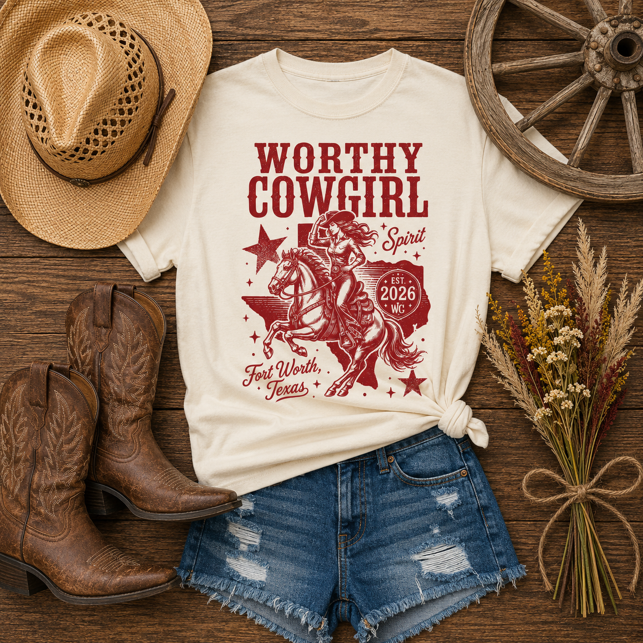 Worthy Cowgirl Spirit Tee